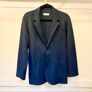 Everlane Blazer Cardigan Navy Merino Wool sz S/38